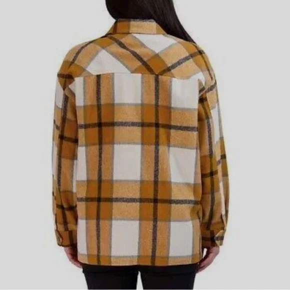 The HFX Women's Plaid Flannel Shirt Jackets in Size L - Picture 3 of 11
